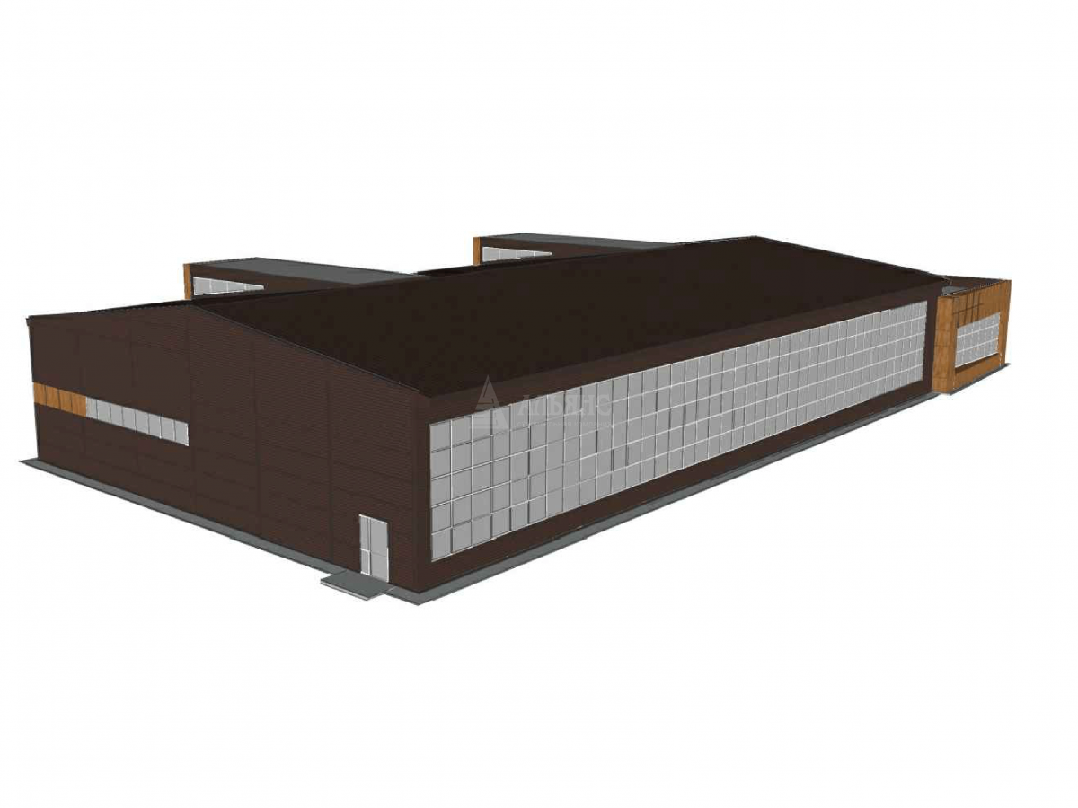 3D визуализация Здание спортивного назначения из сэндвич-панелей - фото 9