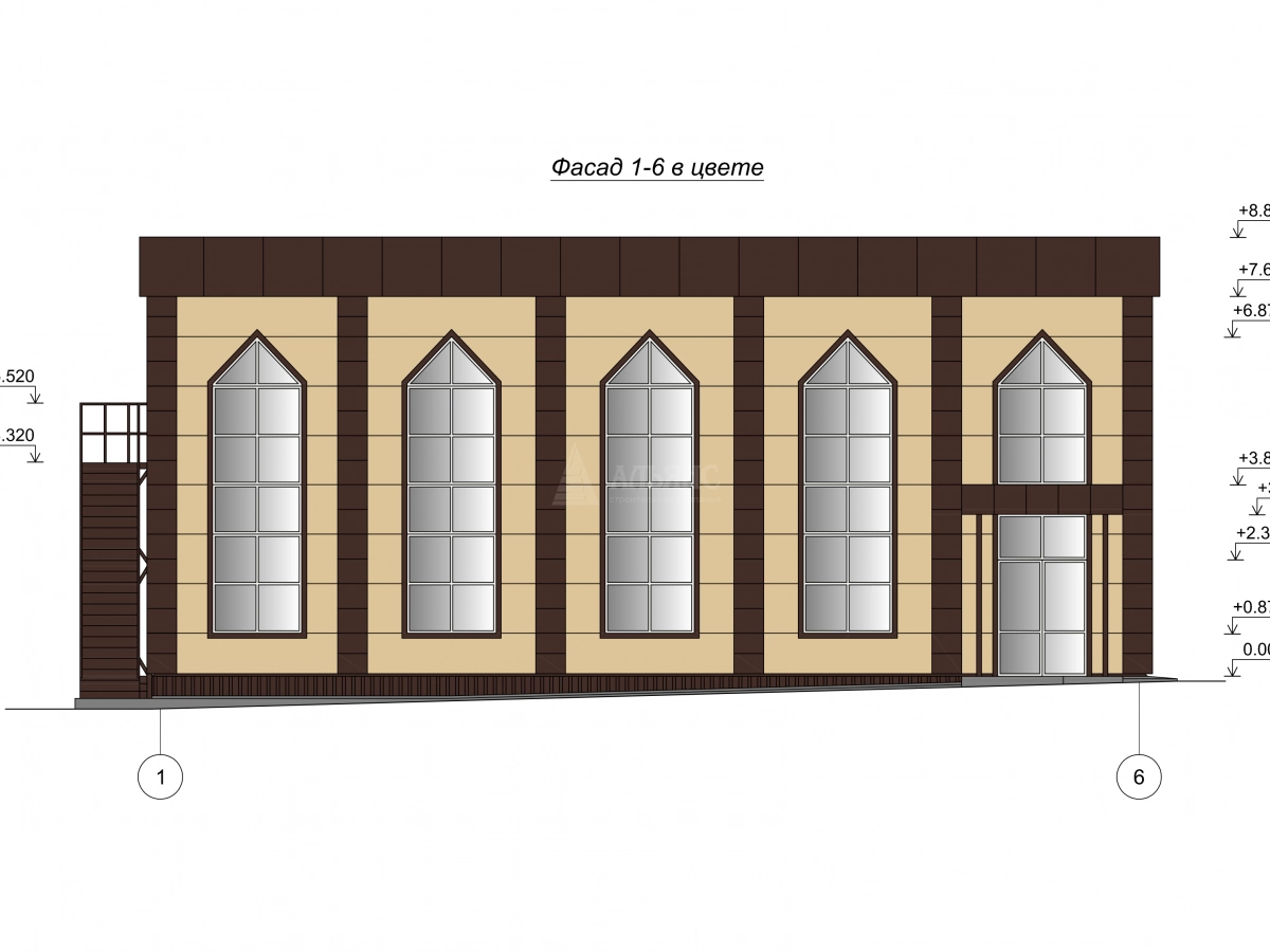 Планировка Торговый центр из сэндвич панелей -  фото 3