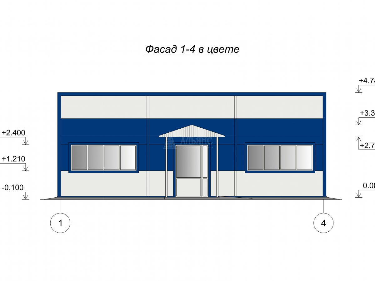 Планировка Магазин из сэндвич-панелей -  фото 1