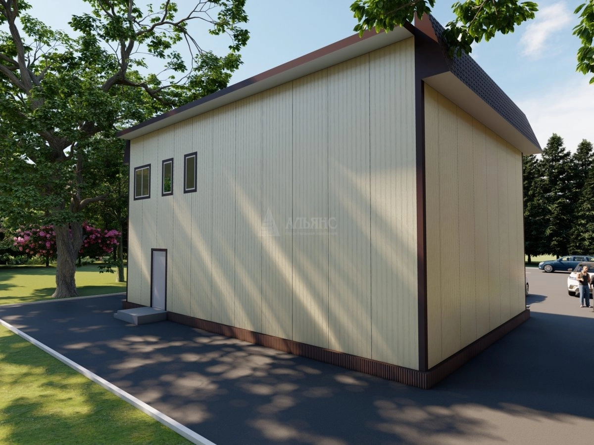 3D визуализация СТО из сэндвич-панелей - фото 4